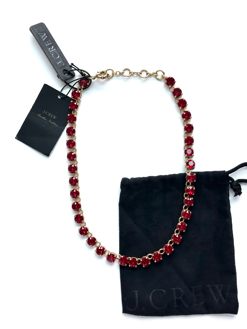 J.Crew Burgundy Martha Necklace - NWT - Picture 2 of 3